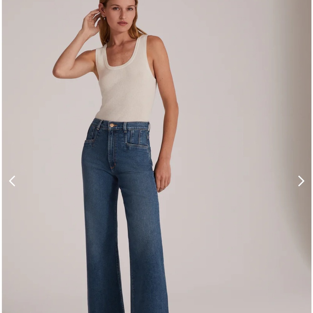 Favorite Daughter Jordie Super High Rise Wide Leg Jeans